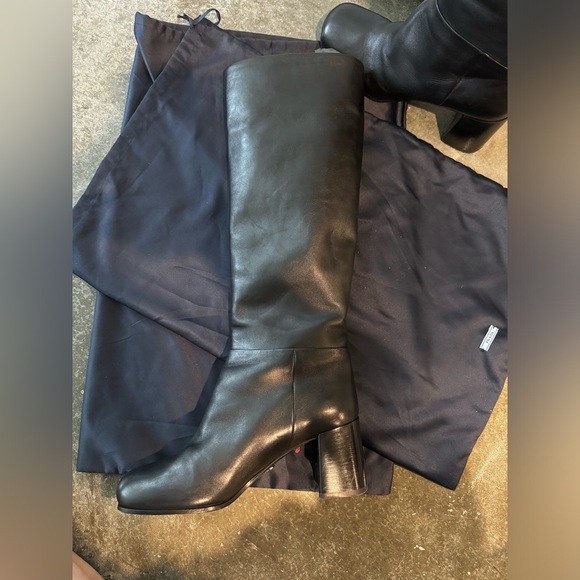 Prada Knee High Leather Boots - Picture 14 of 16